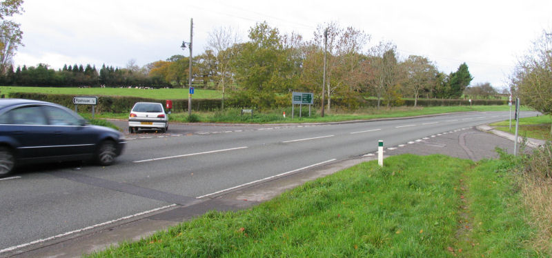Junction A36 with Pipehouse Lane a One Way Access Road to Freshford