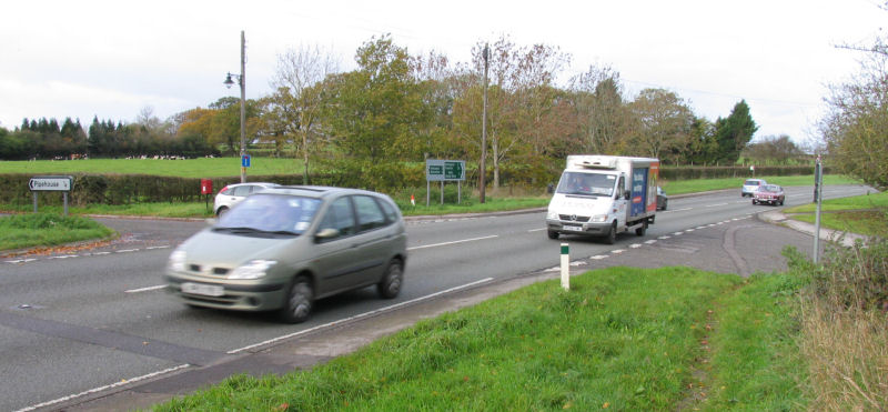 Junction A36 with Pipehouse Lane a One Way Access Road to Freshford