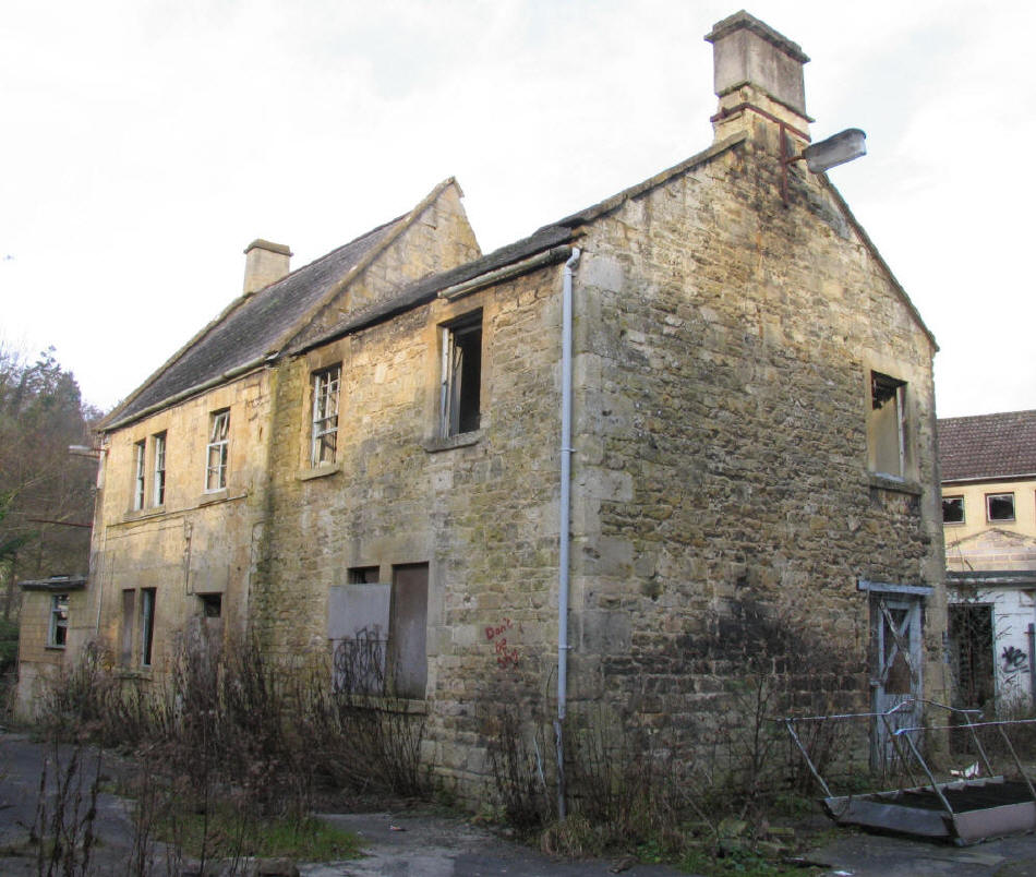 Old building at Freshford Mill in a state of disrepair