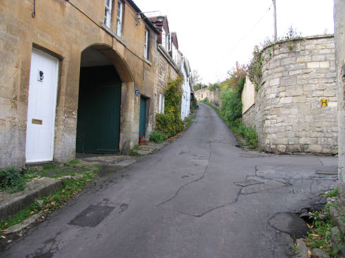 Rosemary Lane Access Road to Freshford Mill Steepest Hill in Freshford